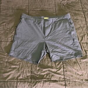 Tasc Performance Mens Golf Shorts Blue 38 Bamboo Stretch Casual TM630